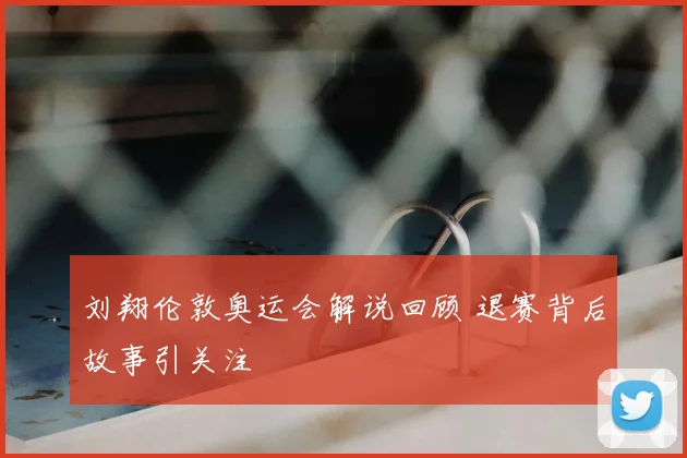 刘翔伦敦奥运会解说回顾 退赛背后故事引关注