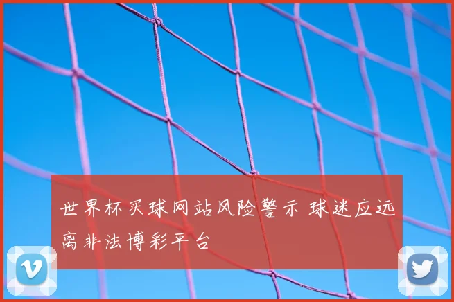 世界杯买球网站风险警示 球迷应远离非法博彩平台